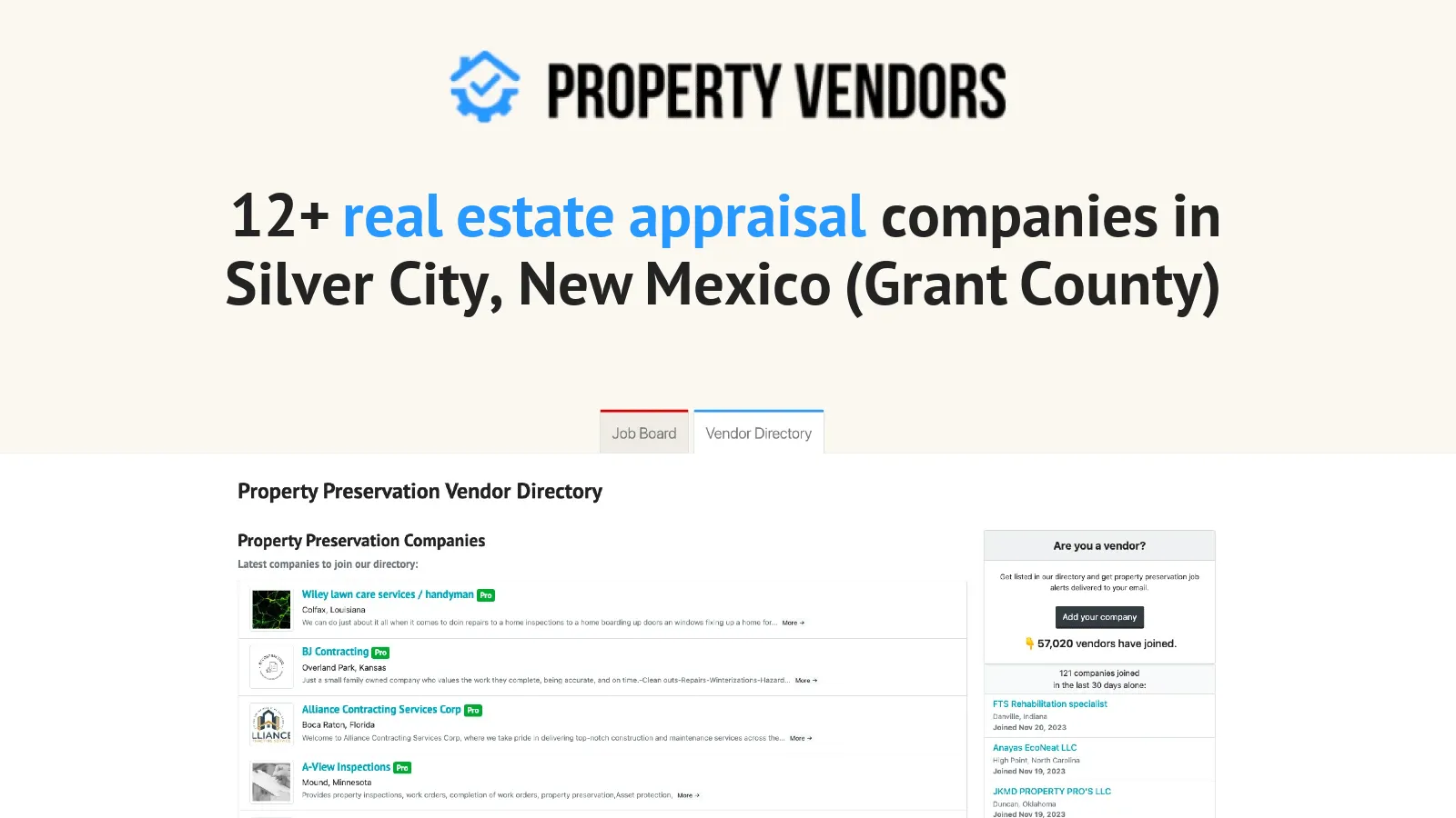 Property Appraisal Services in Silver City, New Mexico (Grant County)